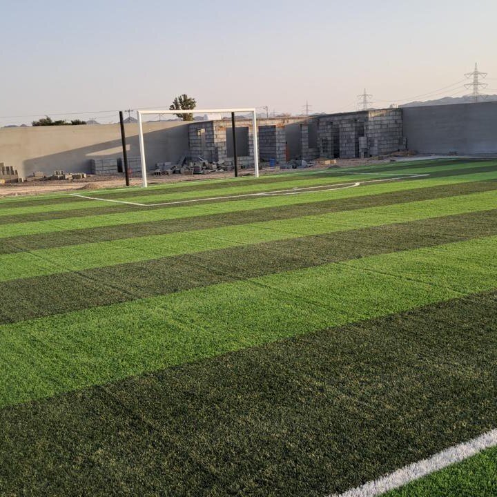 ملعب رياضي منفّذ بنجيل صناعي